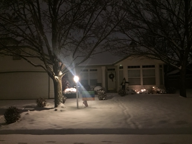 Our home at rest, early morning.