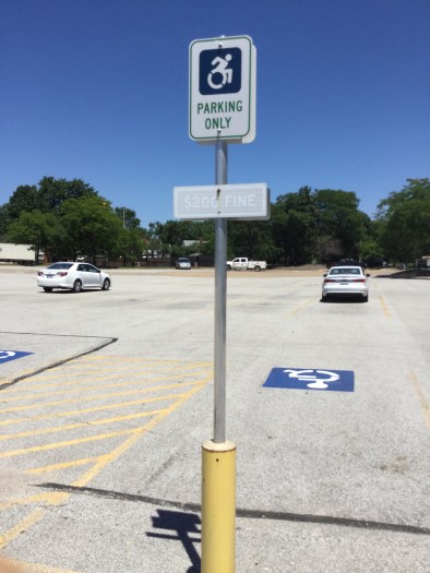 West_Park_station_handicapped_sign